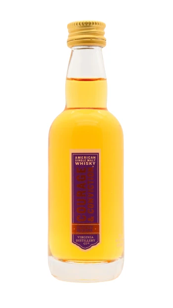 Courage & Conviction - Double Cask Reserve Single Malt American Whiskey 5cl 48% ABV Miniature