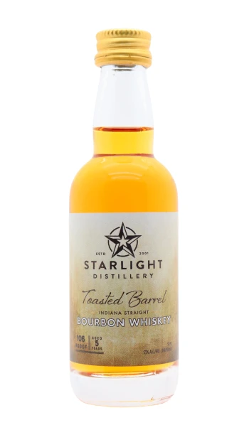 Starlight - 5 year old Indiana Straight Bourbon Whiskey 5cl 53% ABV Miniature