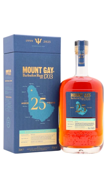 Mount Gay - 25 year old Exceptionally Aged Barbados 1999 Rum 70cl 47% ABV