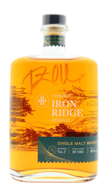 Hammonds - 10 year old Iron Ridge Reserve No.2 English Single Malt Whisky 70cl 40% ABV (Richard Hammond)- (Signed Bottle)
