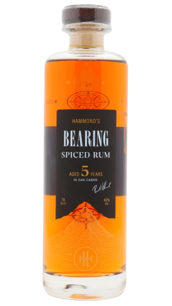 Hammonds - 5 year old Bearing English Spiced Rum 70cl 40% ABV (Richard Hammond)- (Signed Bottle)