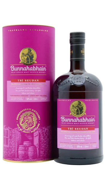 Bunnahabhain - Tri Seudan Single Malt Scotch Whisky 100cl 50% ABV (1 Litre)