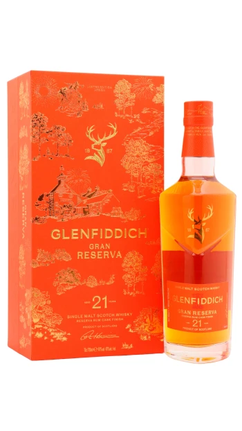 Glenfiddich - 21 year old Gran Reserva 2026 Festive Edition Speyside Single Malt Scotch Whisky 70cl 40% ABV