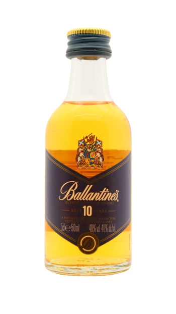 Ballantines - 10 year old Blended Scotch Whisky 5cl 40% ABV Miniature