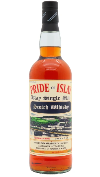 Bunnahabhain - 12 year old Thompson Bros Pride Of Islay Single Malt Scotch Whisky 70cl 46.1% ABV