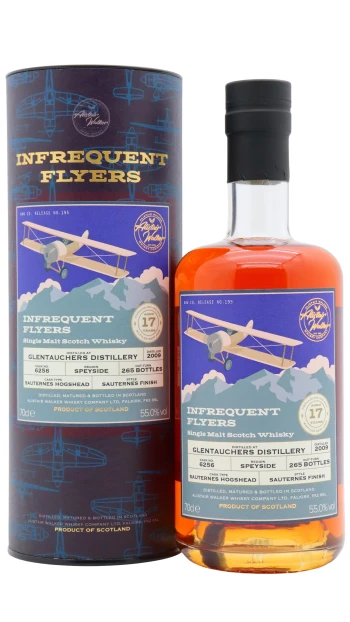 Glentauchers - 17 year old Infrequent Flyers Single Sauternes Wine Cask #6256 2009 Whisky 70cl 55% ABV