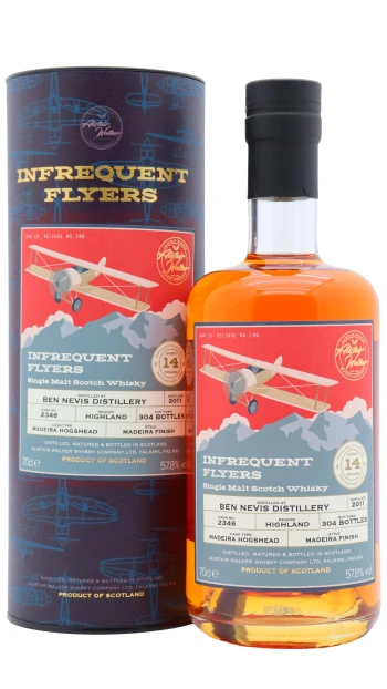 Ben Nevis - 14 year old Infrequent Flyers Single Madeira Cask #2346 2011 Whisky 70cl 57.8% ABV