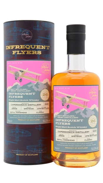 Caperdonich (silent) - 26 year old Infrequent Flyers 200th Bottling Single Cask #29506 2000 Whisky 70cl 50.2% ABV