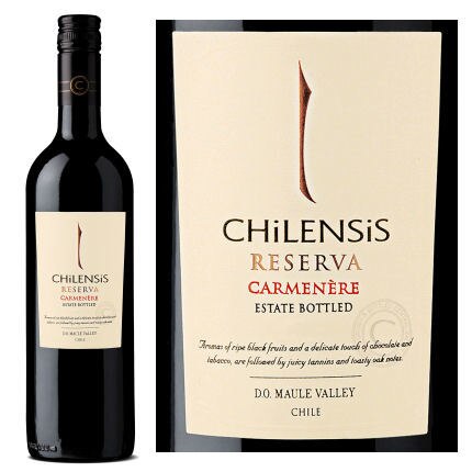 12 Bottle Case Chilensis Reserva Maule Valley Carmenere 2015 (Chile)