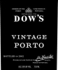 Dow's Vintage Port 2003 375ML Half Bottle Rated 94WA