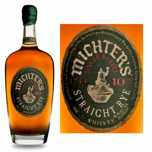 Michter's 10 Year Old Single Barrel Straight Rye Whiskey 750ml