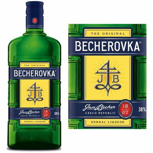 Carlsbad Becherovka Herbal Liqueur Czech Republic 750ml