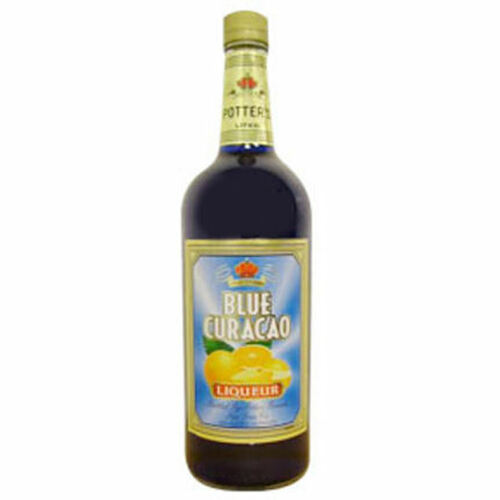Potter's Blue Curacao Liqueur 1L