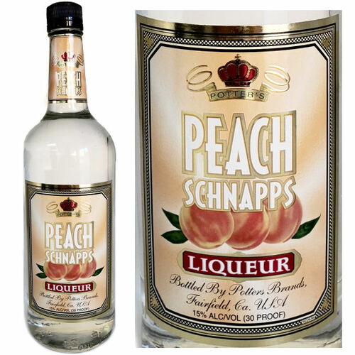 Potter's Peach Schnapps Liqueur US 1L