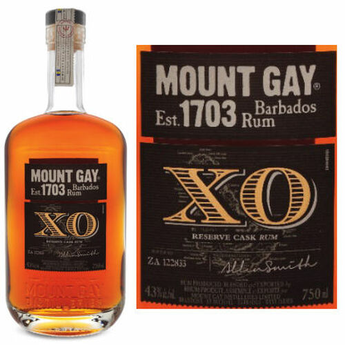 Mount Gay Extra Old Barbados Rum 750ml