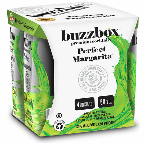 Buzzbox Perfect Margarita Cocktails 200ml 4 Pack