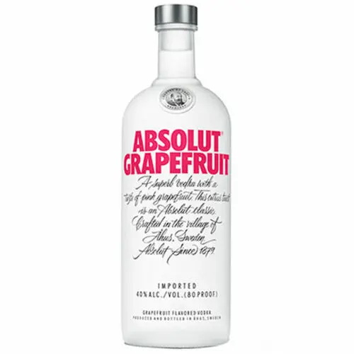 Absolut Grapefruit Swedish Grain Vodka 750ml