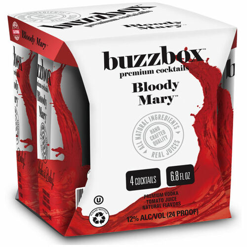 Buzzbox Bloody Mary Cocktails 200ml 4 Pack