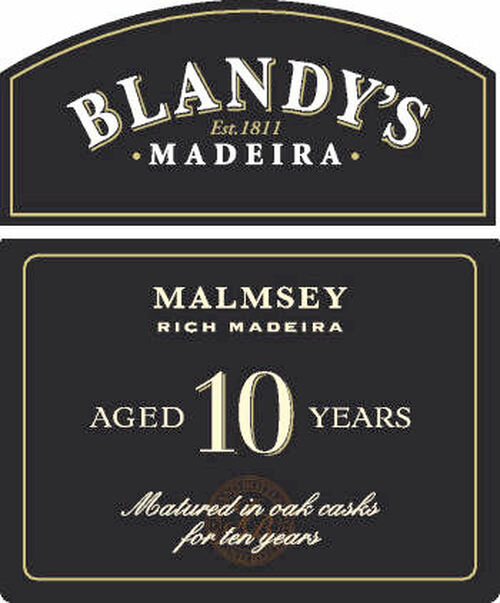 Blandy's 10 Year Old Malmsey Madeira 500ml Rated 88WS
