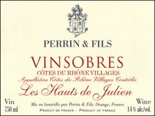 Perrin Vinsobres Vieilles Vignes les Hauts de Julien 2004 (France) Rated 90WA