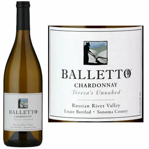 Balletto Teresa's Unoaked Russian River Chardonnay 2020