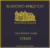 Rancho Sisquoc Santa Barbara Syrah 2016
