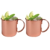 Copper Moscow Mule Mug 16 oz Set of Two