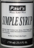 Paul's Premium Cocktail Mixers Simple Syrup 25.4oz