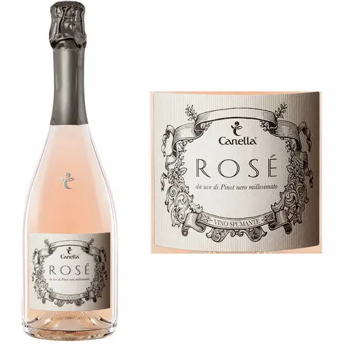 Canella Spumante Brut Rose NV 187ml (Italy)