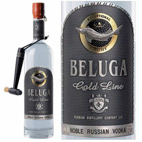 Beluga Gold Line Russian Vodka 750ml Etch