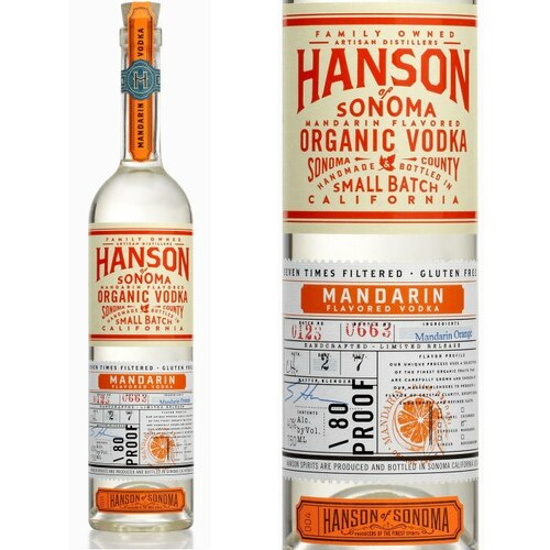 Hanson of Sonoma Mandarin Organic Vodka 750ml