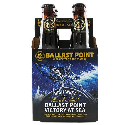 Ballast Point High West Bourbon Barrel-Aged Victory at Sea Imperial Porter 12oz 4 Pack