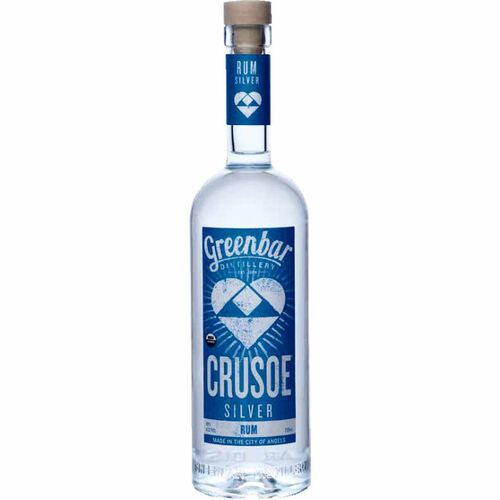 Greenbar Crusoe Silver Organic Rum 750ml