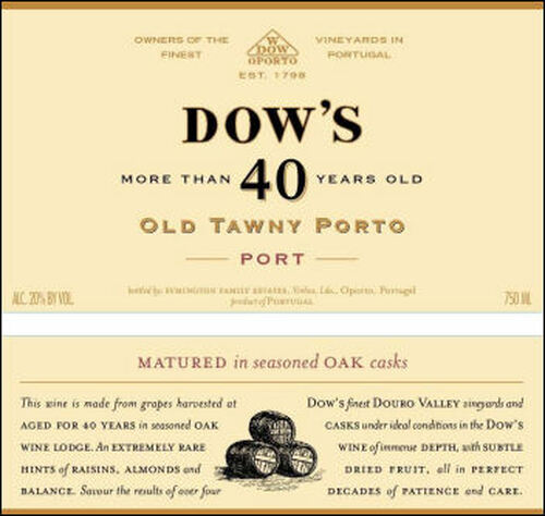 Dow's 40 Year Old Tawny Port