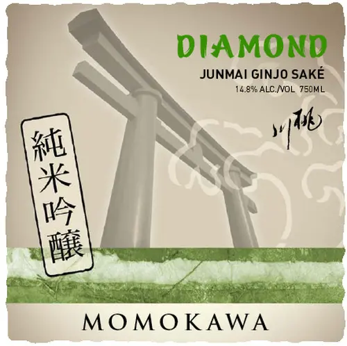 Momokawa Diamond Junmai Ginjo Medium Dry Sake 750ml