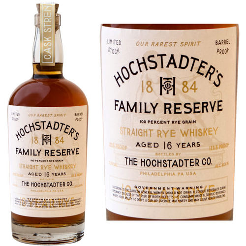Hochstadter's Family Reserve 16 Year Old Straight Rye Whiskey 750ml