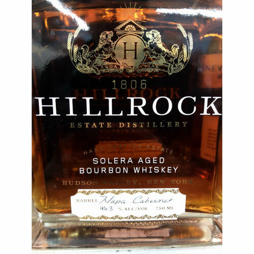 Hillrock Solera Aged Napa Cabernet Barrel Bourbon Whiskey 750ml