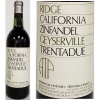 Ridge Trentadue Ranch Geyserville Vineyard Sonoma Zinfandel 1986