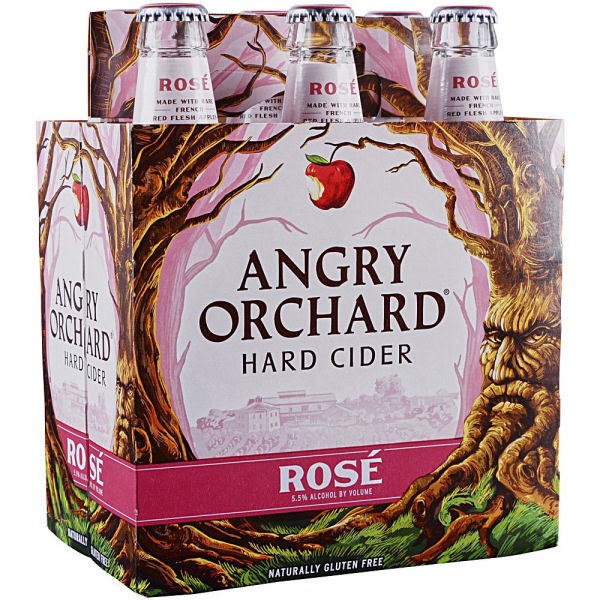Angry Orchard Rose Hard Cider 12oz 6 Pack