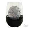 College Town Alumni Etched Map Wine Glasses
