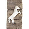 Raring Stallion Horse Wood & Metal Art Wall Decor