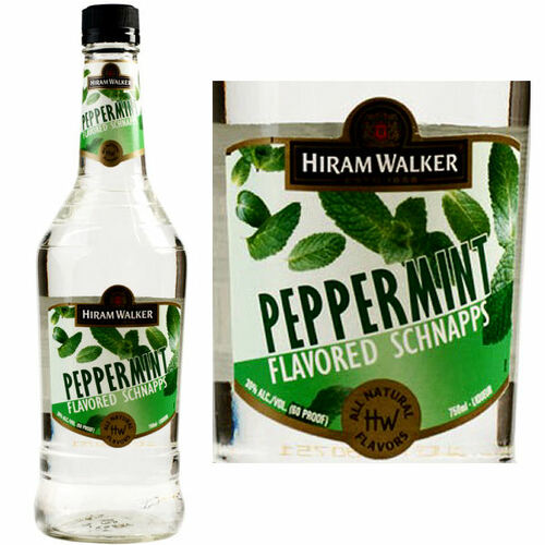 Hiram Walker Peppermint Flavored Schnapps 60 PROOF US 1L