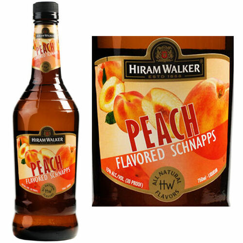 Hiram Walker Peach Flavored Schnapps US 1L