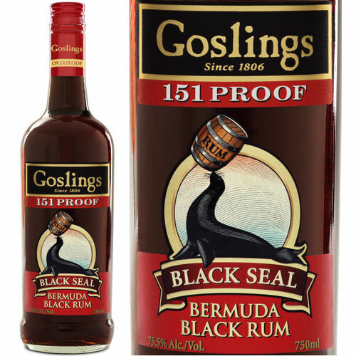 Gosling's Black Seal Bermuda Black Rum 151 Proof 750ml