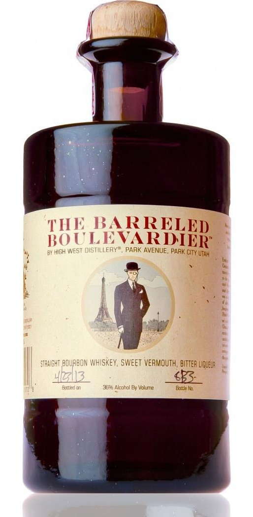 The Barreled Boulevardier By High West Bourbon W/ Sweet Vermouth Bitter 750ml