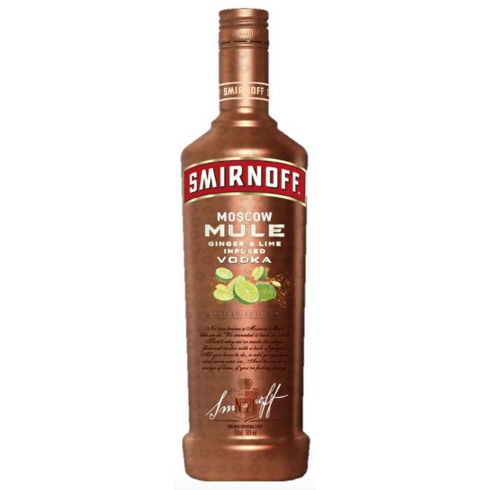 Smirnoff Vodka Moscow Mule Ginger & Lime Infused 750ml