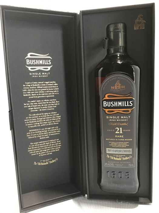 Bushmills Whiskey Single Malt Rare Irish 21yr 750ml