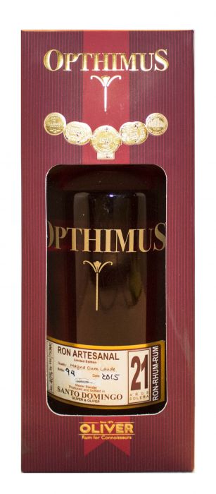 Opthimus Rum Ron Artesanal Dominican Republic 21yr 750ml