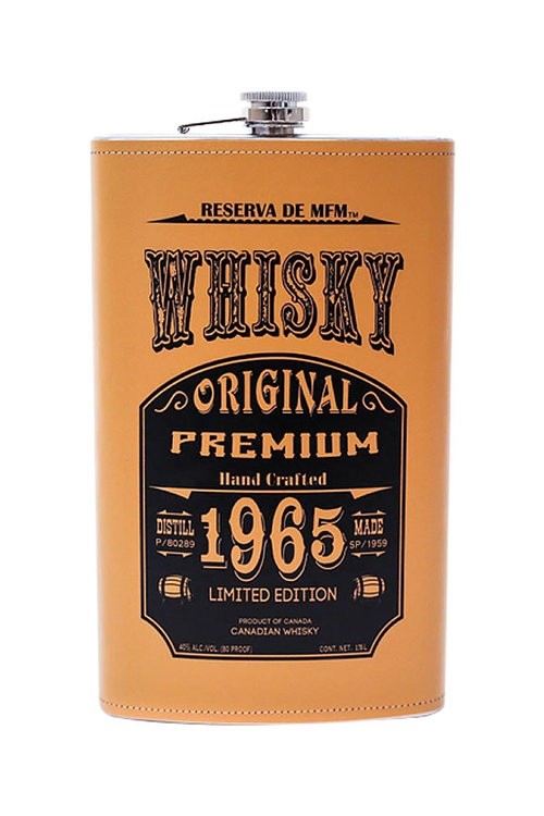1965 Whiskey Flask Reserva De Mfm Original Premium Limited Edition Canada 750ml