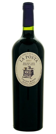 La Posta Malbec Cocina Blend Mendoza Argentina 2007